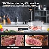 KitchenBoss Sous Vide Machine 1100W WIFI Precision Cooker 40-90°C view 6