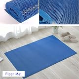 BWKJMY Non Slip Drainage Outdoor Rubber Mat 90x300cm 5.5mm Blue view 7