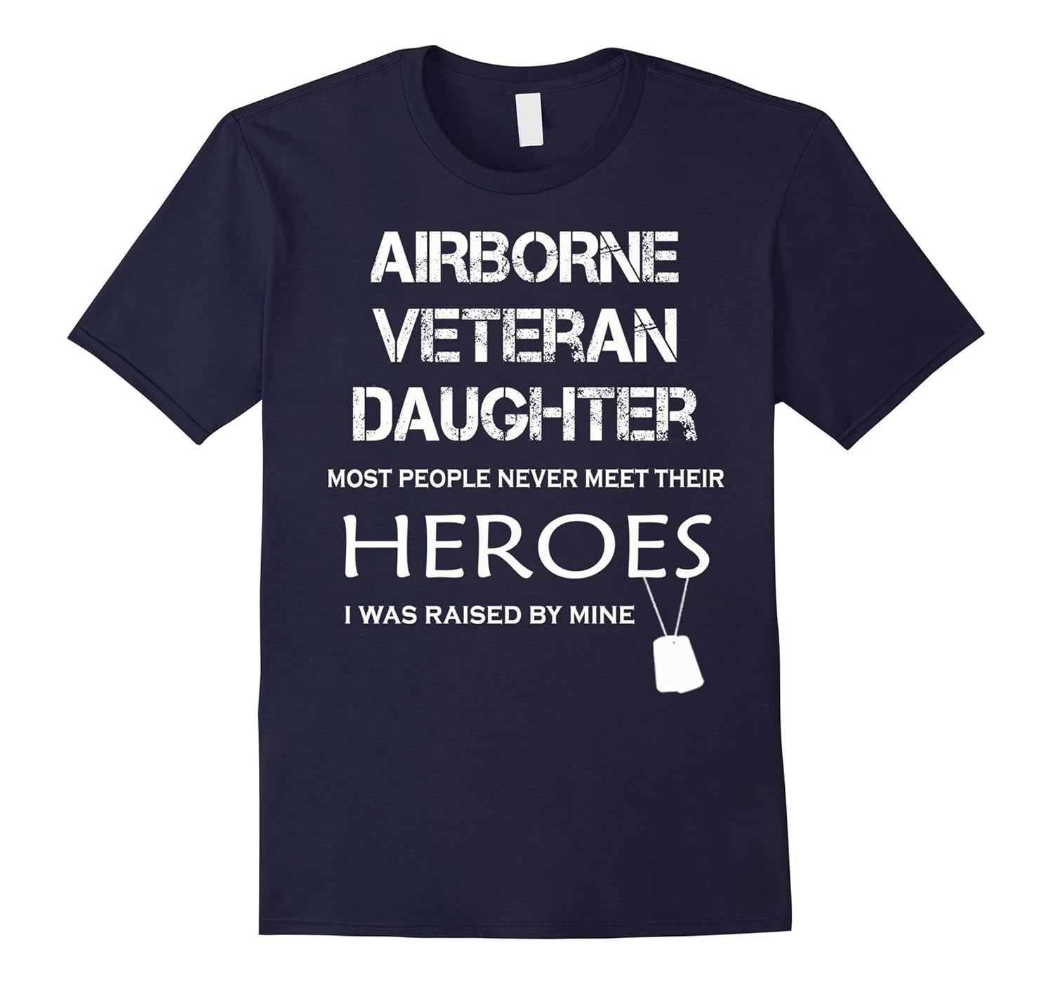 Airborne veteran daughter tshirt-Rose