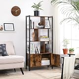 VASAGLE Bookshelf Storage Shelf Large Bookcase with Doors LBC022B01 view 4