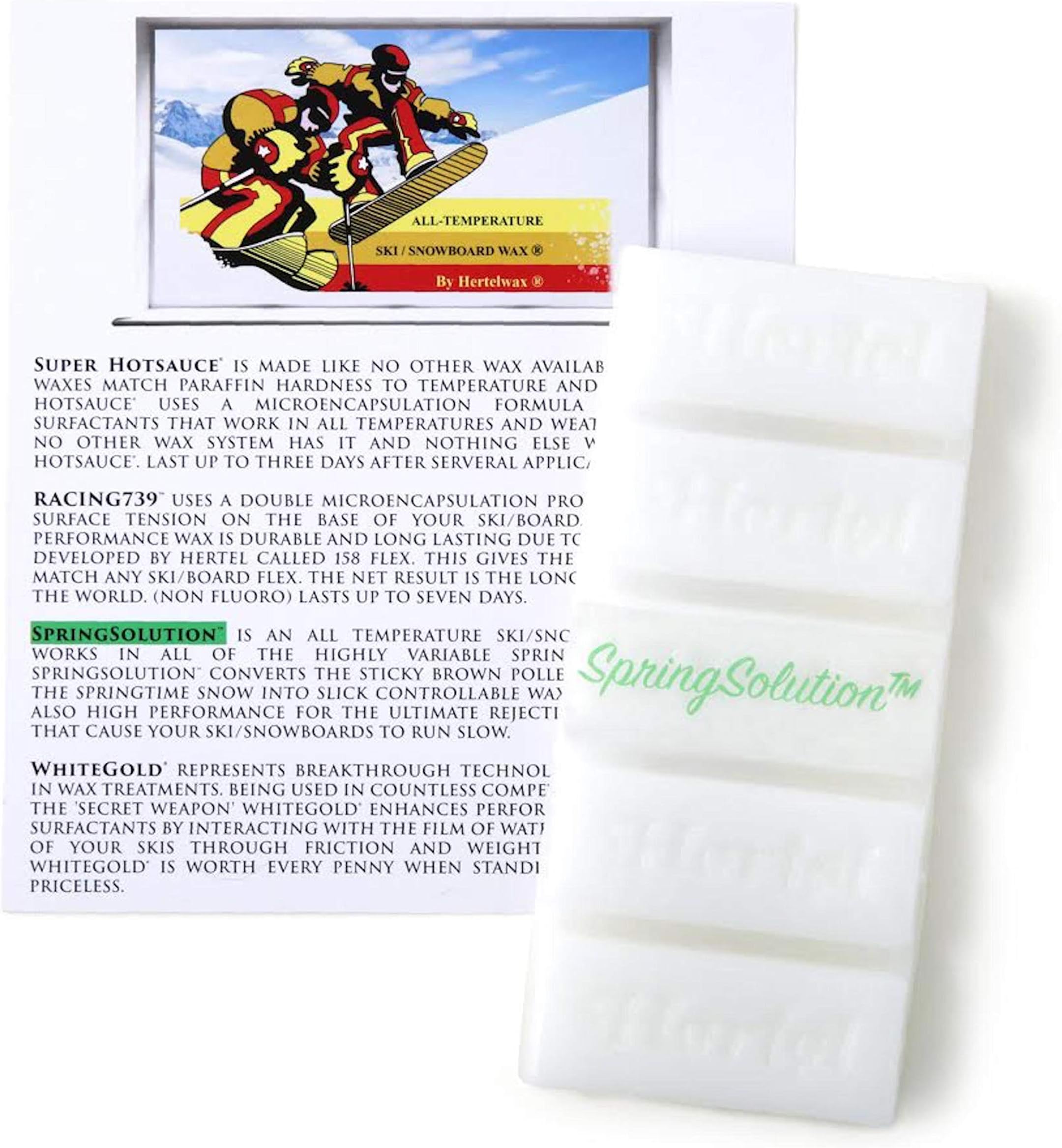 SpringSolution, Warm Ski/Snowboard All Temperature Ski Wax. 141G, 50% MORE CONTROL. Stops the jerkiness and reduces FATIGUE.