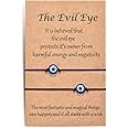 Shonyin Handmade Evil Eye Bracelets Set with Card Red String Bracelet Kabbalah Protection Luck Amulet for Women Men Family Friends
