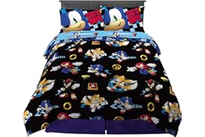 Sonic The Hedgehog Anime Kids Parure de lit super douce 4 pièces pour lit simple Franco
