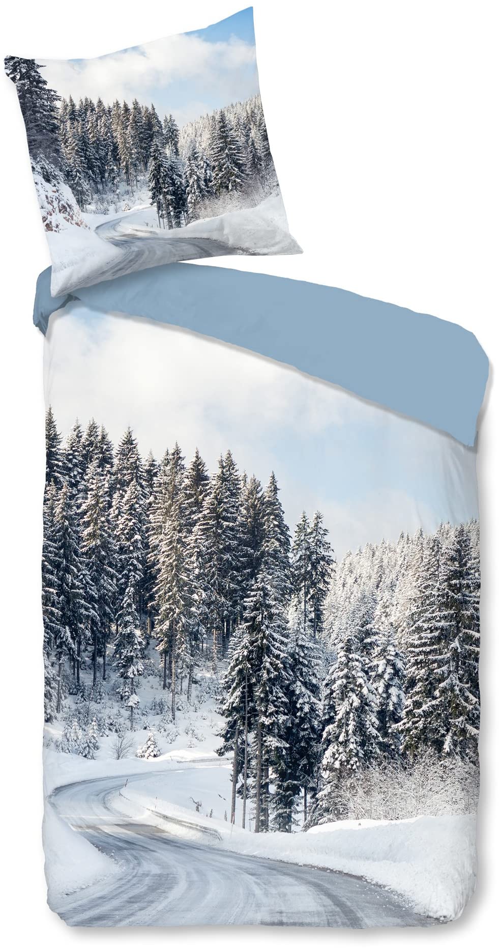Good Morning 1-Person Duvet Cover 135 x 200 cm Flannel nr:2598 Multi-Coloured