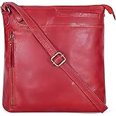 Leather Crossbody Bags for Women - Ladies Sling Handbags - Medium Cross body Purses Handbags - Purses For Women