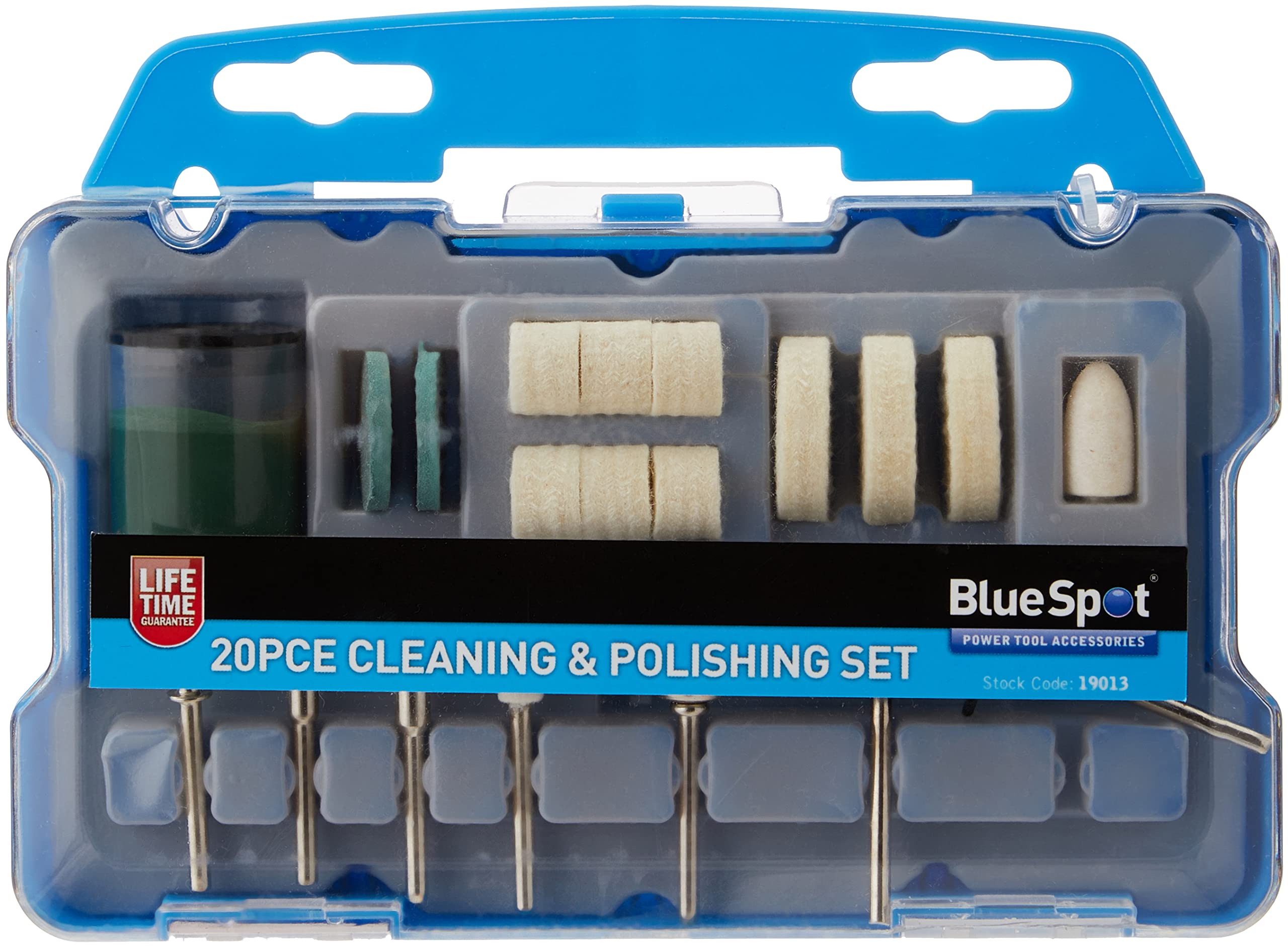 Blue Spot 19013 Cleaning And Polishing Kit (20 Pieces)