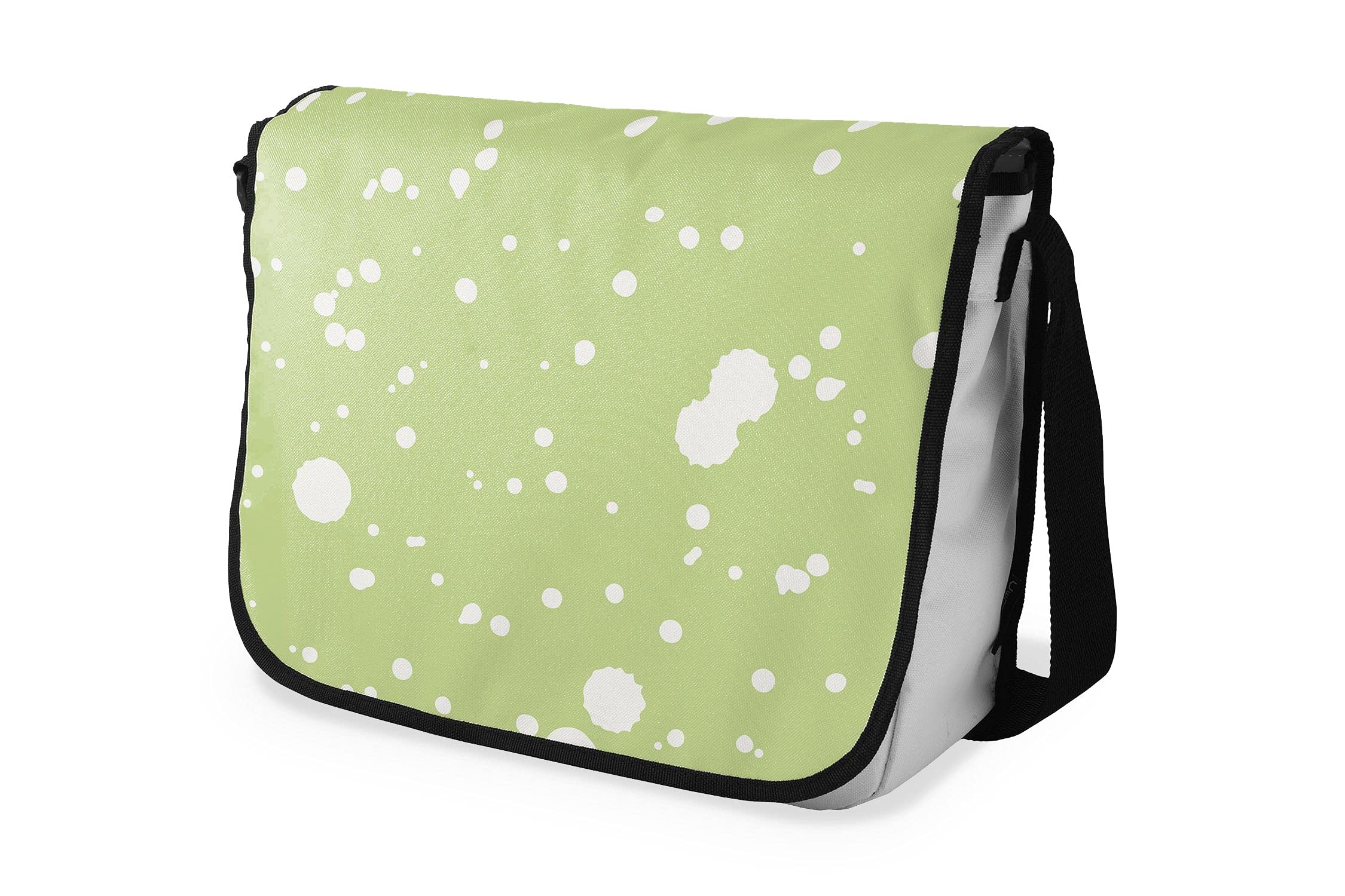 Bonamaison Digitally Printed Messenger School Bag with Black Strap for Students, Cross Body Bag, Courier Bag, Shoulder Bag for School, Back to School, Size: 29x36 Cm