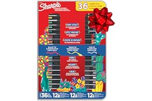 Sharpie Creative Marker Lot de 36 marqueurs de peinture acrylique à base d'eau, pointes et couleurs assorties