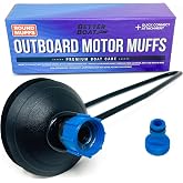 Outboard Motor Muffs Round, Boat Motor Water Muffs Ear Flusher, Better Boat | Hose Adapter, Inboard I/O Engine Flush Kit, Winterizing