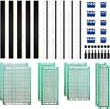 VooGenzek 36 PCS PCB Kit: 8 Double-Sided Boards, 10 Male/Female Headers, 10
