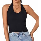 Betu Women Tank Top Ribbed Knit Sleeveless Fitted Crop Shirts