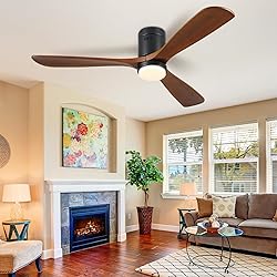 Mpayel 60" Flush Mount Ceiling Fan with Lights and