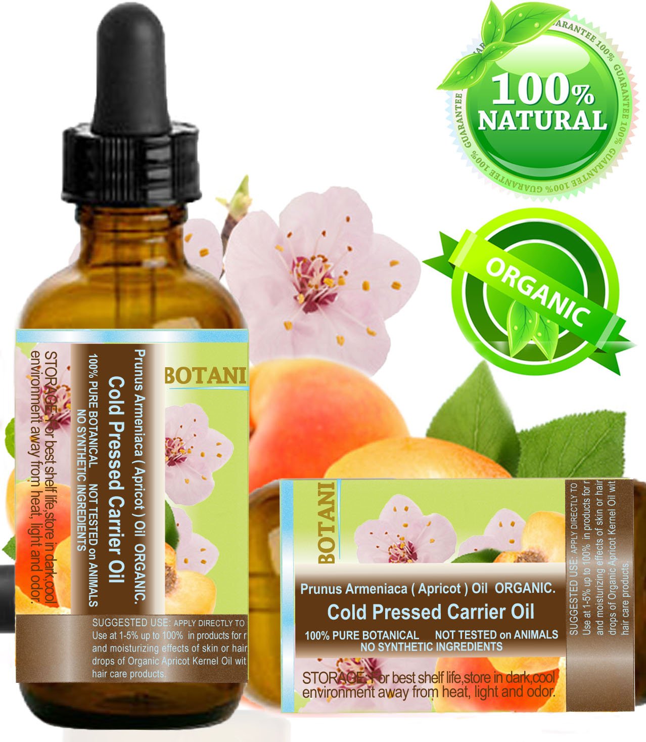 ORGANIC APRICOT KERNEL OIL Australian. 100 Pure / Virgin / Unrefined Cold Pressed Carrier Oil