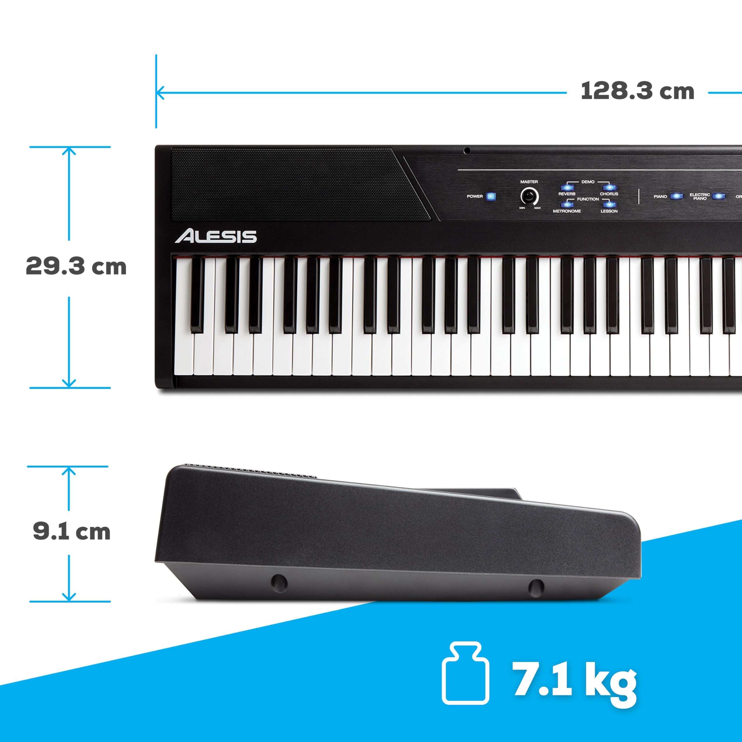 Alesis Recital - E Piano 88 Tasten für Einsteiger mit Halbgewichteten Volle Größe Klavier, Lautsprechern, Fünf Premium-Stimmen, Kopfhörerausgang, Klavier Lektionen-Abo 7