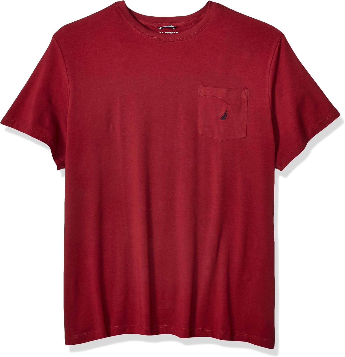Nautica Men's Big and Tall Solid Crew Neck Short Sleeve Pocket T-Shirt | 