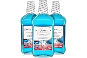 Parodontax Active Gum Health Mouthwash, Antiplaque and Antigingivitis Mouthwash, Mint, 3x16.9 Fl Oz