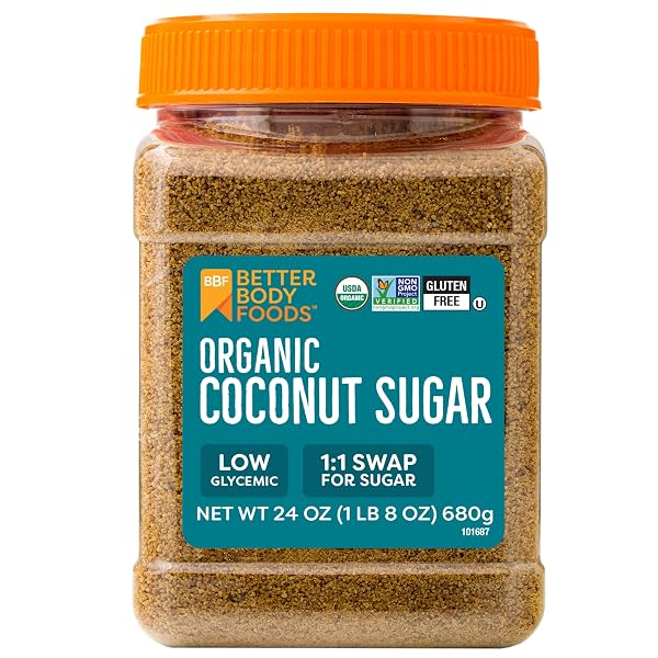 BETTERBODY FOODS ORGANIC COCONUT SUGAR, GLUTEN-FREE, NON-GMO, LOW...