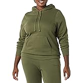 Amazon Essentials womens Regular-Fit Fleece Pullover Hoodie (Available in Plus Size)