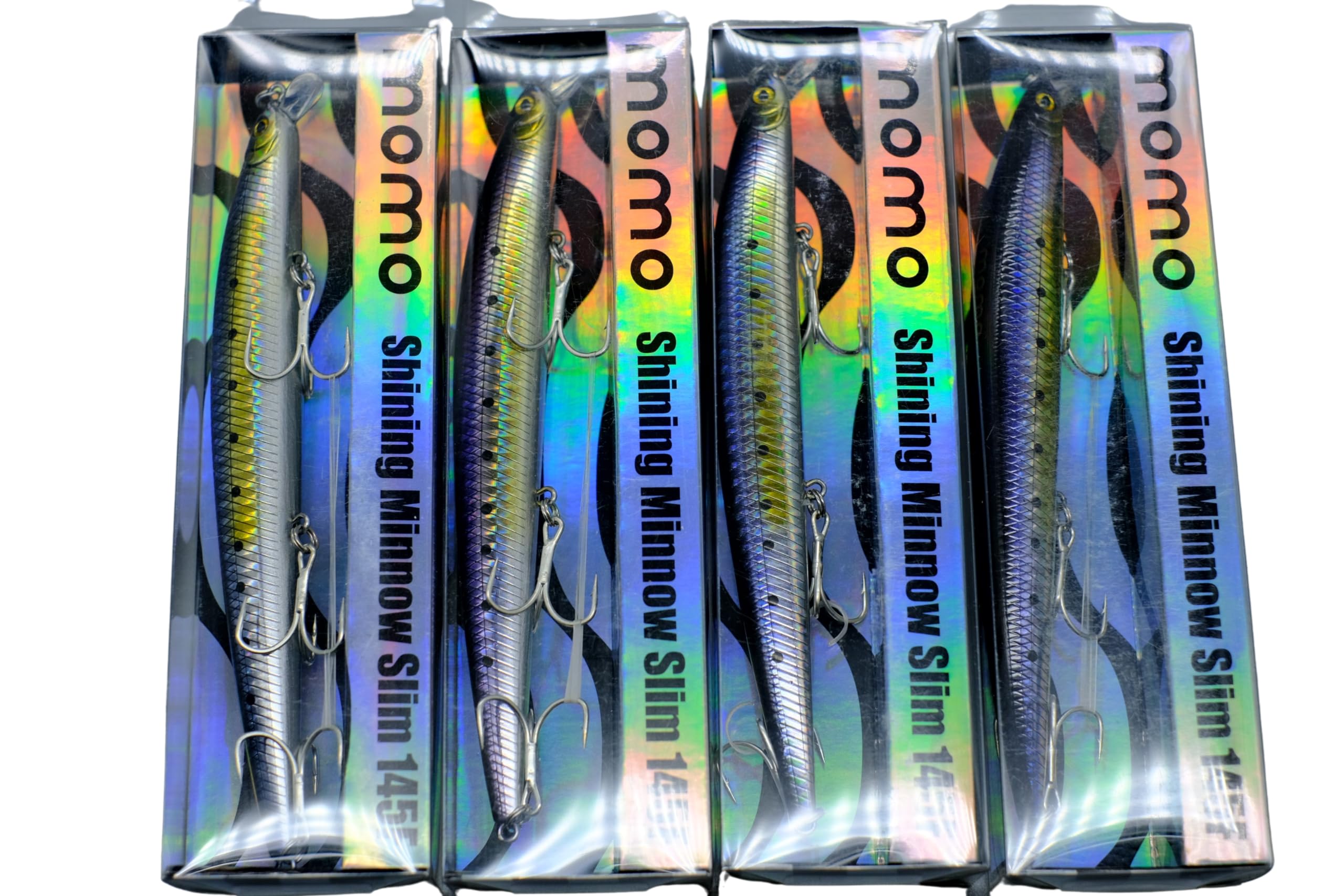 momolures - Shining Minnow Slim 145F Floating Silent Wire Weight Transfer System lure for Saltwater Bass Fishing (IWASHI x4pcs)