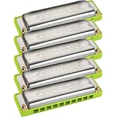 Hohner M20155xp Rocket Amp Bundle, Keys of C, G, A, D, &amp; Bb, Stainless steel