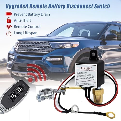 12V 250A Remote Kill Switch 12V 250A Remote Battery Disconnect Switch ...