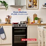 Russell Hobbs 3 in 1 Electric Cooker 68L/37L Dual Oven 4 Zone Ceramic Hob view 4