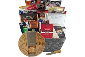 Large Gourmet Basket - Nuts, Italian Crackers, Cheese, Biscotti, Cookies, Truffles, Chocolates and more