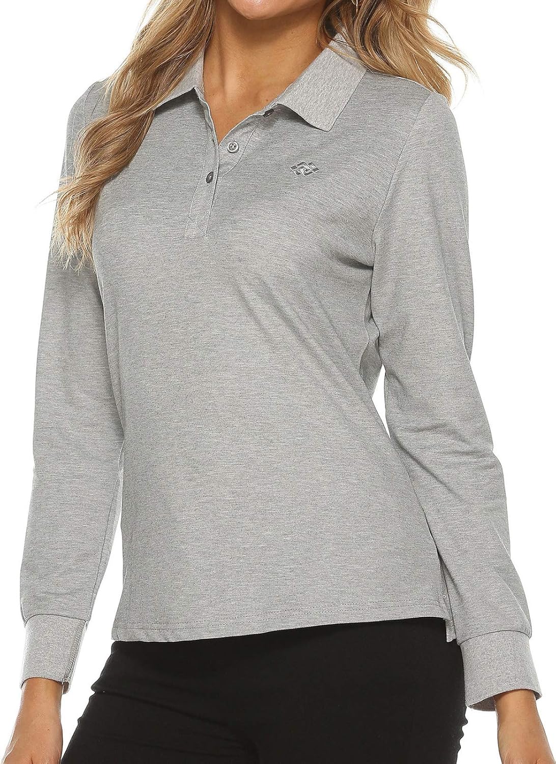 Women's Golf Polo Shirts Sports Athletic Shirts Tennis Tops Fitness Workout T-Shirt with Buttons: Clothing