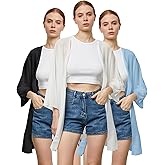 Argstar Women's Kimono Cardigans Casual Summer Tops Cover up Open Front Floral Print Resort Wear/Beachwear