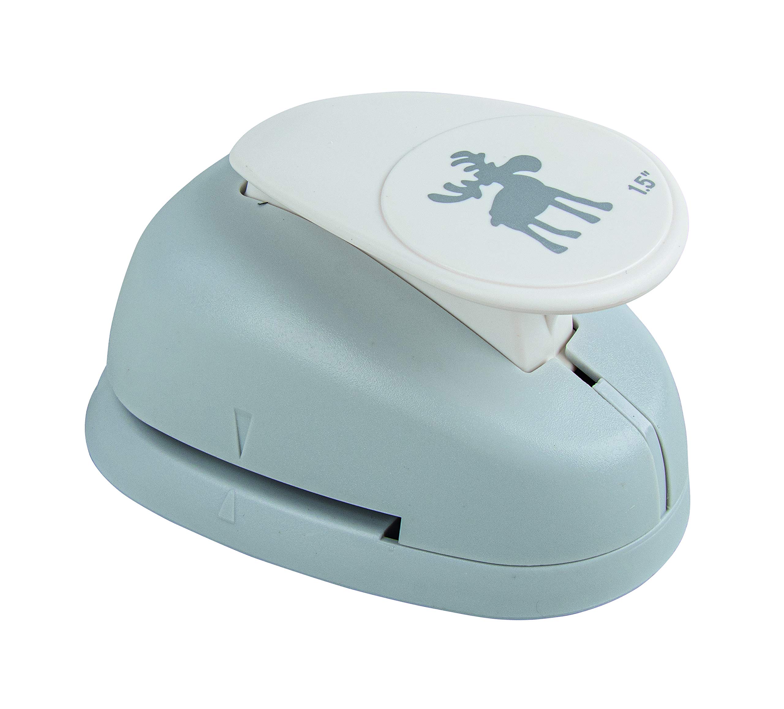 RAYHER HOBBY Paper Craft Punch with Elk Design, Lever Punch for Card Making and Scrapbooking, 3.81cm, 1 1/2, 89764000