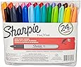 Sharpie Permanent Markers, Fine Point, Assorted Colors, 24-Count