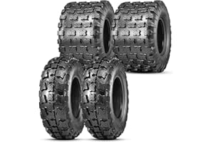 OBOR Advent ATV Tires 21x7-10 Front & 20x11-9 Rear, 6 Ply GNCC Champion Tires, 21x7x10 & 20x11x9 ATV Race Tires (4 Pack)