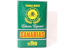 Canarias Special Edition Yerba Mate – 1kg | Fine Cut, No Stems | Strong & Bold Flavor | Traditional Uruguayan Style Loose Leaf Tea
