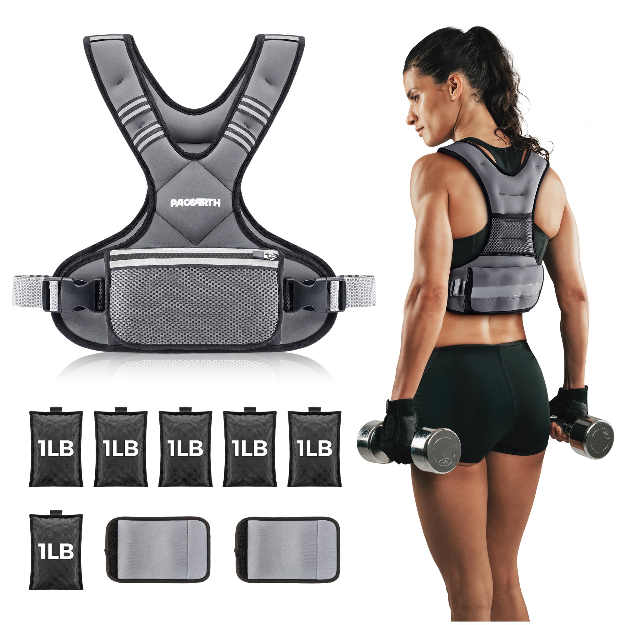 Photo 1 of * might be missing a few things *
Adjustable Weighted Vest PACEARTH Ironsand Weight Vest with Six 1-Pound Adjustable Weights, 4-10 lbs Total, Big Zipper Pouch, Home Workout Weight Vest for Men and Women in Cardio and Strength Training