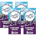 Crystal Light Sugar-Free Concord Grape Low Calories Powdered Drink Mix 6 Count Pitcher Packets (Pack of 4)