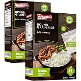 Yarmarka Boil-in-Bag Round White Rice, 5 bags &times;80 g |14.1 oz Box | (Pack of 2) Quick-Cook Meal, Soft &amp; Fluffy Texture