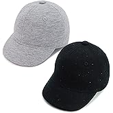 Keepersheep Baby Baseball Cap Infant Sun Hat, Cotton Knit with Soft Brim, Adjustable Soft Newborn Toddler Cap