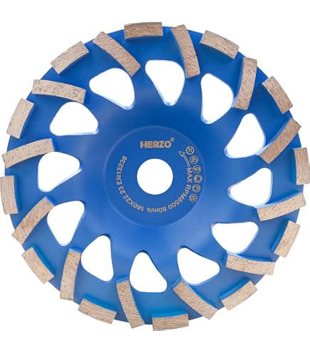 DEWALT DW4775 7-Inch Double Row Diamond Cup Grinding Wheel – High Diamond Concentration, Aggressive Material Removal For Concrete & Masonry