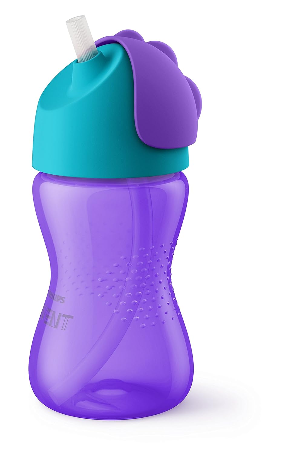 Philips Avent My Bendy Straw Cup, 10 Oz, 2pk, Pink/Purple, SCF792/22 : Baby