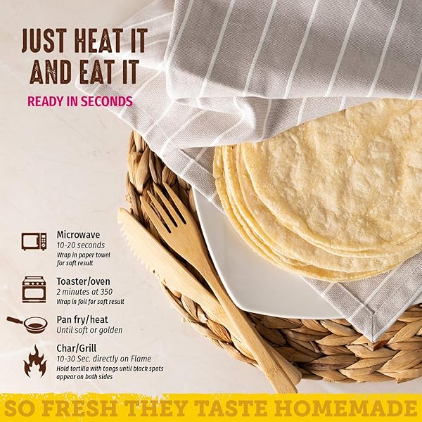 DEL CAMPO SOFT CORN TORTILLAS – 6 INCH ROUND 1 LB. BAG. 100% DELICIOUS, GLUTEN FREE AND ALL-CORN AUTHENTIC MEXICAN FOOD. MANY SERVING OPTIONS: WRAPS, TACOS, QUESADILLAS OR BURRITOS, KOSHER. (16CT.)