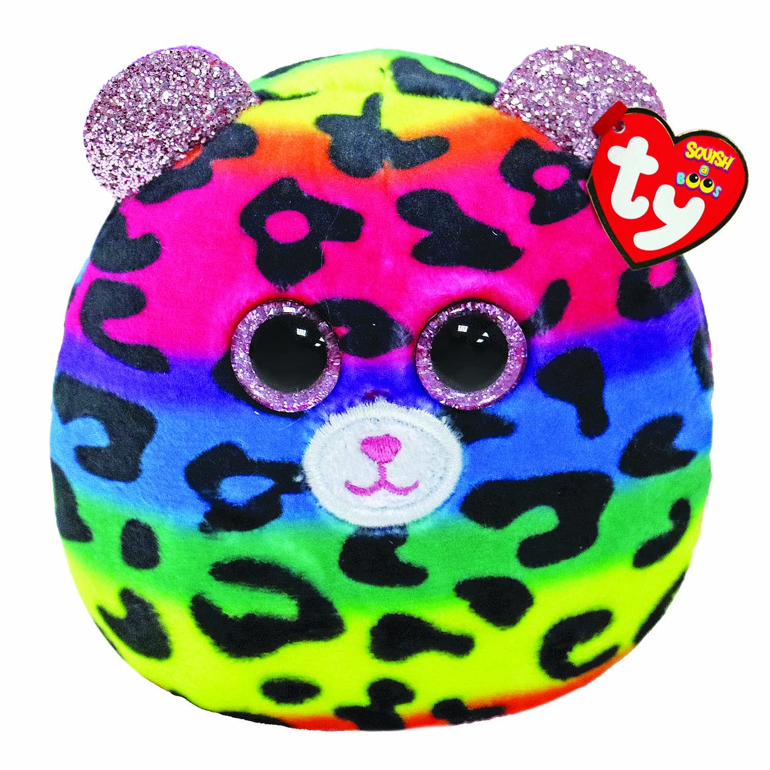 TY Toys Teeny Squish a Boo Leopard Dotty - 8 CM, Multicolor, (2009167)