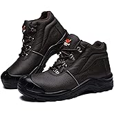 DRKA Water Resistant Steel Toe Work Boots For Men,6'' EH-Rated Safety Boots