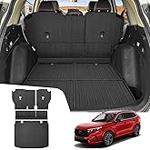 Utiiy Cargo Mat Fit for 2023-2024 2025 Honda CRV Hybrid Accessories, Cargo Liner Trunk Mat All Weather Trunk Liner for Honda CR-V Accessories(Fit Upper Deck, Cargo Mat+Seat Back Cover)