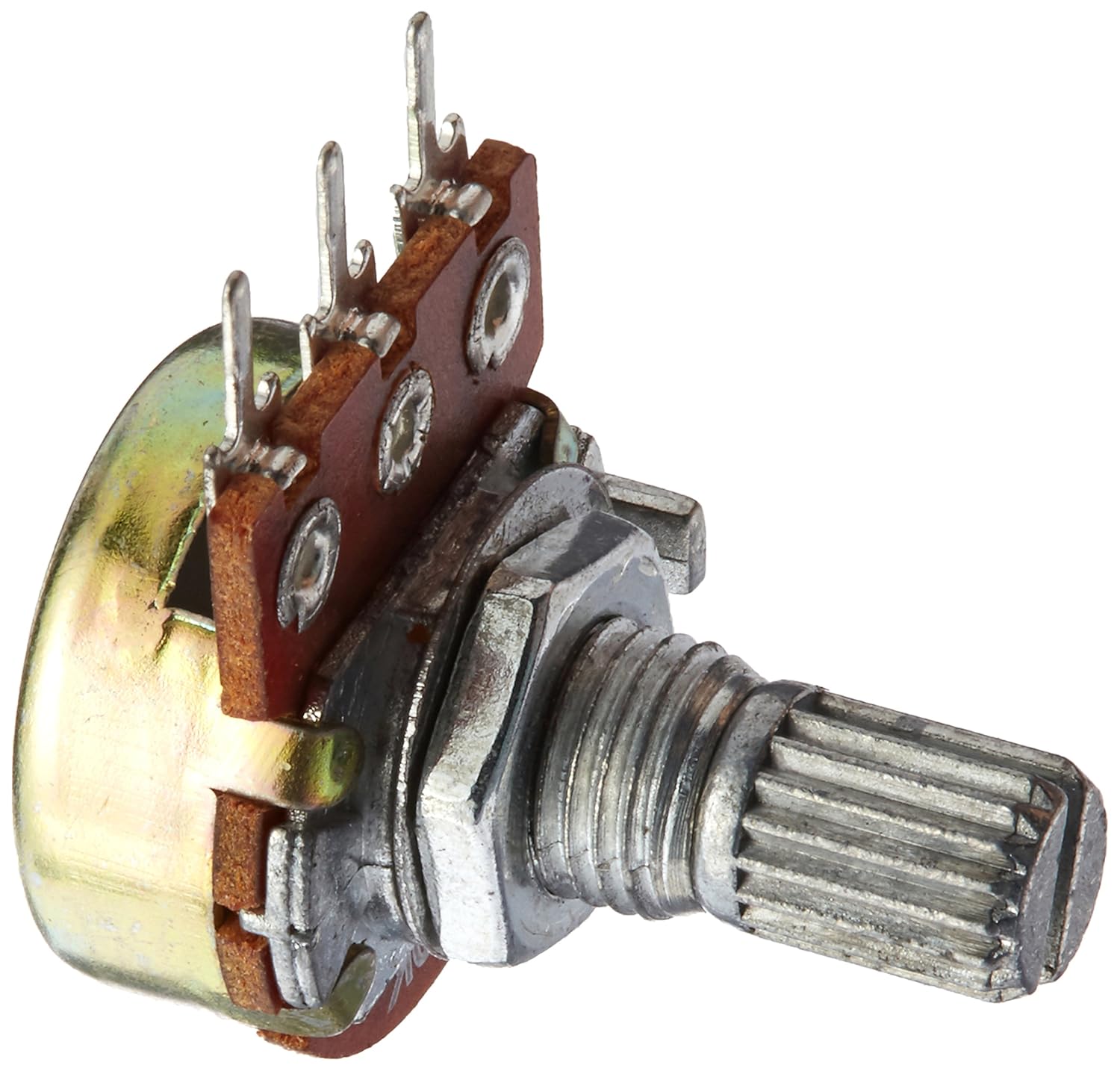 Single Turn Knurled Shaft 3Pin Potentiometer 20K Ohm 2Pcs uxcell