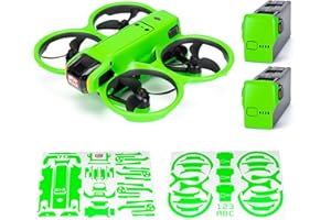 WRAPGRADE Skin Stickers Compatible with DJI Avata 2 (Neon Green)
