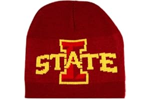 DONEGAL BAY NCAA Iowa State Cyclones Jacquard Knit Hat, One Size, Red