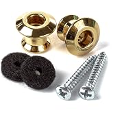 Jim Dunlop Straplok&reg; Dual Design Strap Button Set - Gold