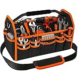 AV Steel 16 Inch Electrician Tool Bag, 26 Pockets
