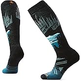 Smartwool Women's Ski Full Cushion Alpine Auroras Over the Calf Socks