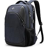 Swissdigital Design Travel Laptop Backpack for Men and Women, Business Backpack with USB Charging Port for Fits 16 Inch Notebook, Blue | SD1670-12